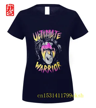 Pop Cotton Tee Kratek Sleeve Zgornji Del Posadke Vratu Moški Obraz Ultimate Warrior T Shirt Mercede