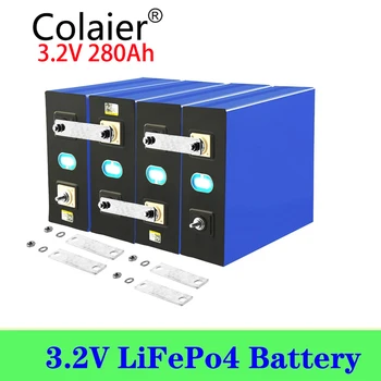 16pcs Colaier 3.2 V 280Ah lifepo4 baterija 12V 48V 280AH Akumulatorske baterije za Električni avto, RV Sončne Energije za shranjevanje