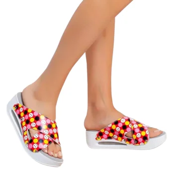 Navzkrižno Poletje Žensk Copate Sabo Medicinske Čevlji Priložnostne Sandali Ortopedske Bolnišnice Visoke Pete Zraka Anti-Slip Lady Ženska Plaži
