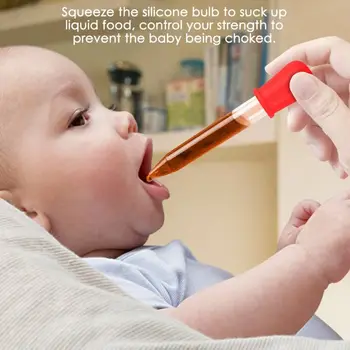 6 Kos Baby Kapalko Medicine Napajalni Otrok Medicine Naprave Silikonski Pipeto Tekoče Hrane Kapalko za Malčke Pripomočki, 5ML