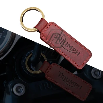 Motorno kolo Keychain Cowhide Key Ring Primeru za Triumph Tiger 800 1200 STREET TRIPLE 675 765R itd