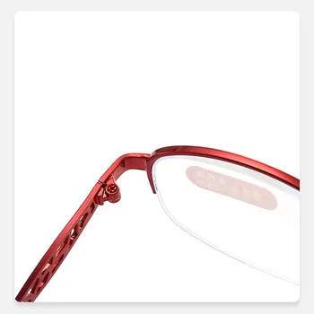 Elbru Kovinski Anti-modra Svetloba Obravnavi Očala Ženske Carving Cvet Okvir HD Presbyopic Očala +1.0 +1.5 +2.0 +2.5 +3.0 +3.5 +4.0