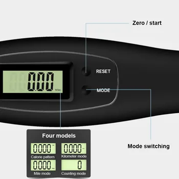 Smart Skok Vrv z Digitalni Števec Crossrope Skok Vrv Fitnes Sport Preskakovanje Vrvi z Anti-Slip Ročaja in LCD Zaslon
