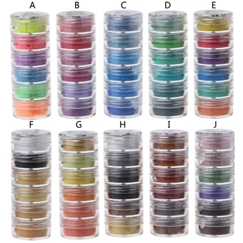 1 Nastavite Kozmetični Razred Pearlescent Naravnih Mica Mineralnih Prahu Epoksi Smolo Dye Pearl Pigment DIY Nakit Obrti, Izdelava