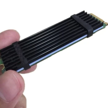 Aluminij Heatsink Čipov hladilnega telesa,s hladilno Blazinico,za NVME NGFF M. 2 2280 PCIE SSD