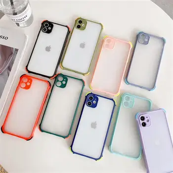 Shockproof Candy Barve Mat Translucence Nazaj Primeru Telefon Za Huawei Honor 9S Y5 Y6S Y9 Y6 Y7 Y8S Prime 2019 Silikonsko Ohišje Pokrov