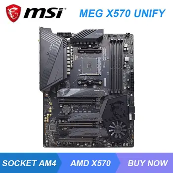 MEG X570 POENOTITI Za MSI AMD X570 AM4 Motherboard DDR4 1866MHz 128GB M. 2 AMD Ryzen 9. CPU Originalne matične plošče, PCI-E 4.0 X16 Slot,