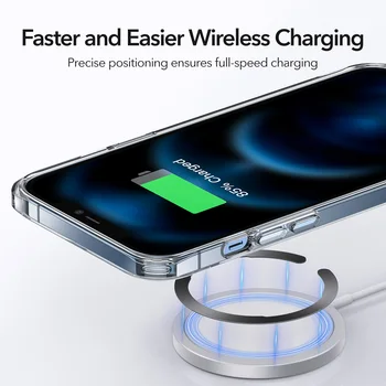 ESR Magnetni Polnjenje Obroč za iPhone 12 Pro Max za iPhone 12 za MagSafe Kovinski Obroč za Samsung S21 S10 S20 Ultra Qi Brezžični