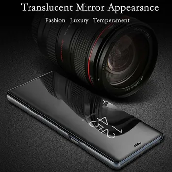 Pogled Luksuzni Ogledalo Flip Primeru Za Samsung Galaxy A70 70 Primeru 6.7