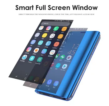 Pogled Luksuzni Ogledalo Flip Primeru Za Samsung Galaxy A70 70 Primeru 6.7