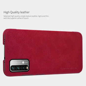 Za Xiaomi Redmi 9T Primeru Nillkin Qin Serije Usnjena torbica luksuzni denarnice poslovanja Flip pokrov Za Xiaomi Redmi 9 Moči Primeru