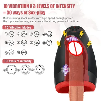 Samodejno Blowjob Masturbator Pokal Jezika Lizanje Žep Muco Vibrator za Človeka Realistična Vagina Stimulator Moške Massager Seks Igrače