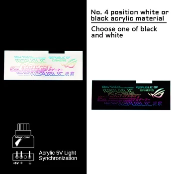 ASUS ROG Apollo primeru ARGB po meri, dekorativne luči board, PC primeru 5V3 pin sinhronizacijo razsvetljava dekoracija