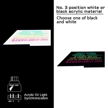 ASUS ROG Apollo primeru ARGB po meri, dekorativne luči board, PC primeru 5V3 pin sinhronizacijo razsvetljava dekoracija