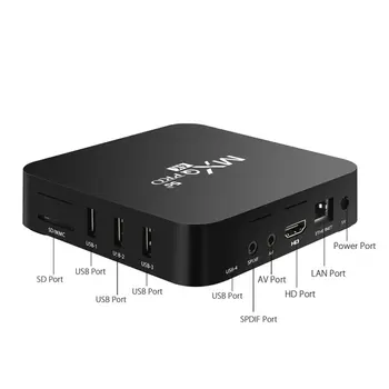 4K Smart Media Player, TV Okno Smart Android TV Box Set-top Box Omrežja Igralec Set-top Box Doma Daljinski upravljalnik Polje