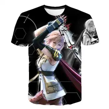 Final Fantasy T Shirt za Moške Kul Japonska Igra Tshirt Prevelik Harajuku Tees Vrhovi