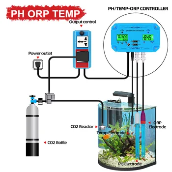 PH ES TDS Meter ORP TEMP Krmilnik Kakovosti Vode Detektor BNC Tip Sonde Tester Kakovost Vode za Akvarij Bazeni Pitne Vode