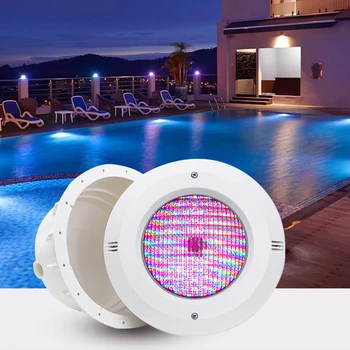 Vroče Prodaje LED Vgrajeni Podvodni Bazen Luč 12V ABS RGB Zamenljiva Nepremočljiva Podvodne Luči IP68 Vgrajeni Waterscape Luči