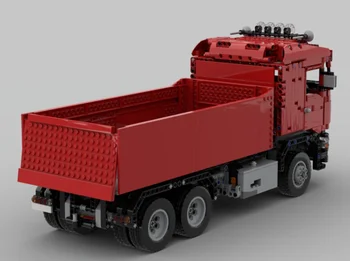 2021 Armiranega betona Scania smetišče tovornjak tehnologije gradnik DIY sklop gradnje, izobraževalne igrače model moc-38781