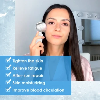 Ice Globusi Massager Za Obraz Za Nego Kože Vlažilne Zaostrovanje Zmanjša Fine Linije Lajšanje Glavobola Obraza Hlajenje Lepoto Orodja