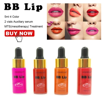 5ml korejski Kissum BB Ustnice Sijaj Serum Ampul Kit Lip Gloss Pigment BB Krema za Sijaj Set za Dr Pero Microneedle Mesotherapy Zdravljenje