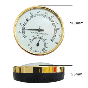 Iz nerjavečega Jekla, Termometer, Higrometer za Savno Sobni Temperaturi in Vlažnosti Meter Gospodinjski Merchandises