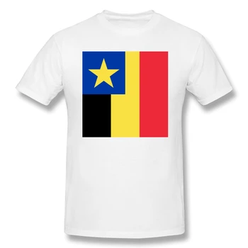 Zastavo Guverner Splošno Belgijski Kongo Smešno Šalo Moške Osnovne Kratek Rokav T-Shirt Belgijski Vrhovi Tees Evropske Velikost