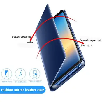Ogledalo, Prikaz Primeru Za Huawei Honor 8X Max Čast 8X Mate 20X Pro Nova 3i Usnja Flip Pokrov Za Huawei 8XMax Honor8X