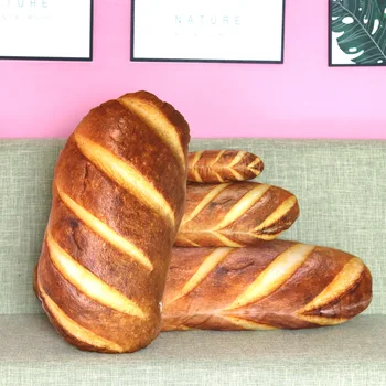 30 cm Ponaredek Kruh 3D tiskanja Kruh Cusion Ustvarjalne Simulacije Kruh Blazino Smešno Malica Kruh Obliko Mehko Polnjene Blazino