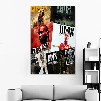 Rapper Earl Simmons DMX Plakat Doma Dekor Platno Wall Art Tisk, Plakati, Slike, Slike za Spalnico, dnevno Sobo
