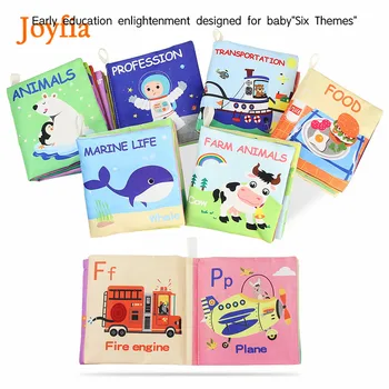 Nov Baby Mehko Krpo Knjiga Živali/Food/ Vozila Spoznavanja Mirna Knjiga Izobraževalne Igrače Inteligence Razvoj Igrače Za Otroke