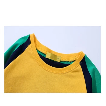 T-Majice za Fantje Moda Prugasta T-Shirt korejski Vrh za Najstnike, 10 12 14 Let Stari Fantje Otrok Tshirt Poletje 2021 Vroče Prodajo Oblačil
