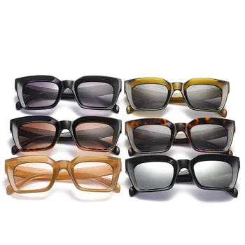 Classic Vintage Moda Kvadratnih sončna Očala Ženske Moški 2021 Luksuzne blagovne Znamke Oblikovalec Priljubljenih turističnih sončna Očala Ženski Odtenki UV400