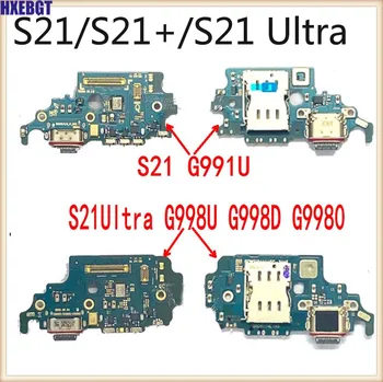 Za Samsung Galaxy S21 G9910 G991U G991B/N S20 Ultra G998U G998F G998N S21 Plus G996B Polnilnik USB Polnjenje Vrata Flex Kabel