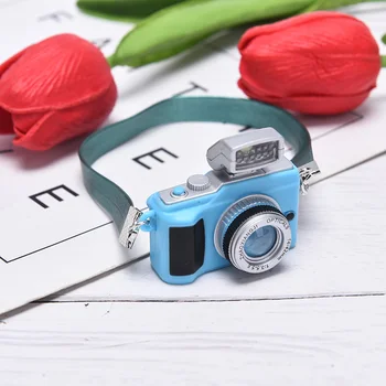 1 Pc Srčkan Mini Kamera Lutke Miniaturni Dekoracijo Igrača Za Otroke Darilo Lutka Hiša Dodatki