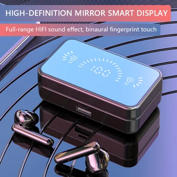S20 Bluetooth 5.1 TWS Brezžične Slušalke V Uho Športne Slušalke Nepremočljiva Čepkov Hifi Stereo šumov Slušalke 2000mAh