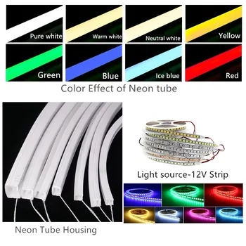 12VDC 8*17 mm Neon Flex Vrv,10W/M Linearnih Trakovi,Prilagodljivo silikagel Krajine Oris Strani, ki Oddajajo LED Neon Cevi Trak Svetlobe