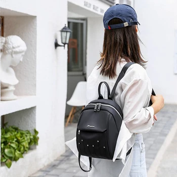 Luksuzni oblikovalec dame nahrbtnik 2020 jeseni nov mladinski dekle lupini šolsko torbo večnamensko potovalna torba črna glavnem vroče prodaje