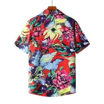 OSCN7 Priložnostne Tiskano Majico s Kratkimi rokavi Moški Ulica 2021 Havajih Plaži Oversize Ženske Modni Harujuku Srajce za Moške sss111