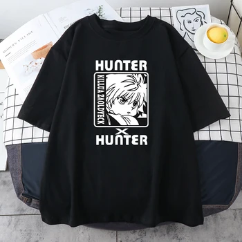Hunter X Hunter Anime Mens T Shirt Vrhovi Tees Killua Zoldyck Devil Eye Teeshirt Vrhovi Kratek Rokav Casual Moški Tshirt Oblačila Moški