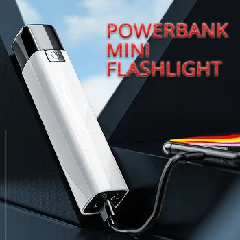 8000LM Mini Prenosna Svetilka z Močno Svetlobo USB Polnilne G3 Visoko svetlost, Moč EOS Šminka Baklo vgrajeno Baterijo