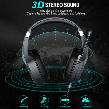 Za PS4/PS5/ Nov XBOX Igralec Slušalke Z Mikrofonom 3.5 mm Jack Noise Cancel Gaming Slušalke Stereo Bas casco Za Telefon, Tablični računalnik