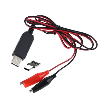DIY 2v1 Tip C USB na 1,5 V 3V 4.5 V 6V Napajalni Kabel AA, AAA, C, D Velikost Baterije Eliminator za LED Luči, Igrače, Walkie Talkie L41E