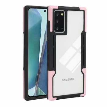 Funda Ohišje za Samsung Galaxy S21 Ultra Opomba 20 A12 A32 A51 A52 A71 Barvni Kontrast Pregleden Coque Anti-padec Telefon Primeru Zajema