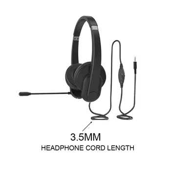 Računalniški klicni Center za HiFi Stereo Podjetja Bluetooth Slušalke 3.5 mm Jack Z Nastavljiv Mikrofon
