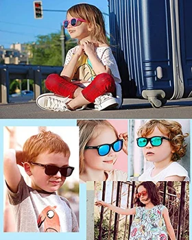 Novo Cool Otroci Polarizirana sončna Očala za Fante, Dekleta sončna Očala Silikonska zaščitna Očala Darilo Za Otroke, Otroška Očala UV400