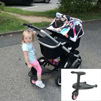 Baby Voziček Korak Odbor Ustavljanje Plošča Twins Sprehajalci Dodatne Dejavnosti Na Prostem Odbor Voziček Baby Seat Stoji Ploščo