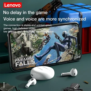 Lenovo HT38 TWS Slušalke Bluetooth Brezžične Slušalke Šport V uho Čepkov z Mikrofonom Gaming Slušalke za Pametni telefon Nove