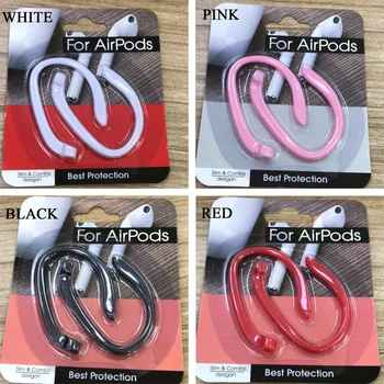 1 Par Vroče Slušalke Držalo za Airpods Apple Silikonski Šport Anti-izgubil Uho Kavelj Trak Brezžične Slušalke Mehko Varno Prileganje Kljuke