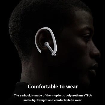1 Par Vroče Slušalke Držalo za Airpods Apple Silikonski Šport Anti-izgubil Uho Kavelj Trak Brezžične Slušalke Mehko Varno Prileganje Kljuke